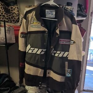 Aelfric Eden Men's Black and Cream Varsity Jacket